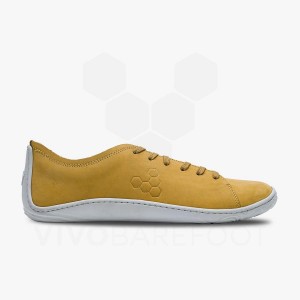 Vivobarefoot Addis Lifestyle Schoenen Heren Mosterdgeel | NL129NN