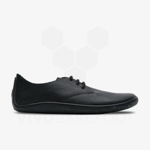 Vivobarefoot Addis Oxford Lifestyle Schoenen Heren Zwart | NL143ZD