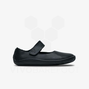 Vivobarefoot Addis Wyn Schoenen Kinderen Zwart | NL381VJ