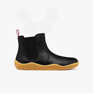 Vivobarefoot Fulham II Juniors Schoenen Kinderen Obsidian | NL421HT