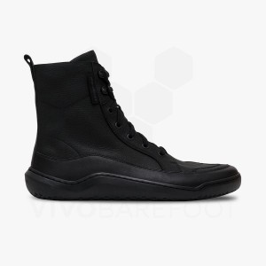 Vivobarefoot Gobi Boot Lifestyle Schoenen Heren Obsidian | NL119XG