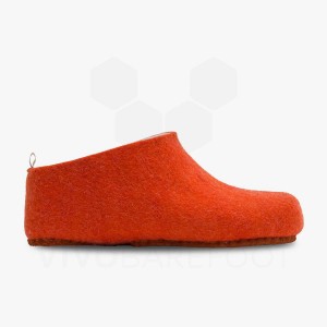 Vivobarefoot MIM Felt Pantoffels Dames Oranje | NL341JE