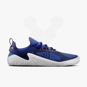 Vivobarefoot Motus Strength Road Hardloopschoenen Heren Blauw Donkerblauw Oranje | NL043VJ