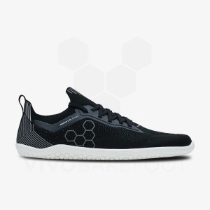 Vivobarefoot Primus Lite Knit Road Hardloopschoenen Dames Obsidian | NL223XG