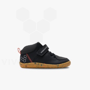 Vivobarefoot Primus Ludo Hi Schoenen Kinderen Obsidian | NL410SZ