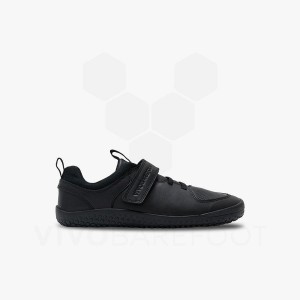 Vivobarefoot Primus Ludo School Schoenen Kinderen Obsidian | NL377ZD