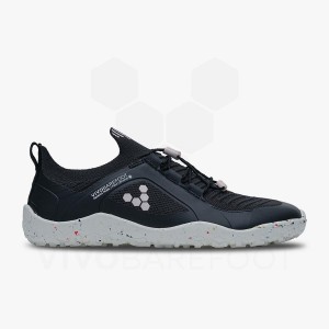 Vivobarefoot Primus Trail Knit FG Trailrunning Schoenen Dames Obsidian Roze | NL238IR