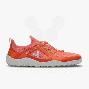 Vivobarefoot Primus Trail Knit FG Trailrunning Schoenen Dames Rood | NL239HT