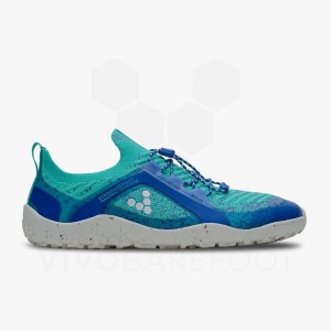 Vivobarefoot Primus Trail Knit FG Trailrunning Schoenen Dames Blauw | NL240GY