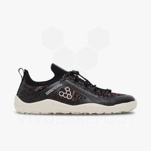 Vivobarefoot Primus Trail Knit FG Trailrunning Schoenen Dames Zwart | NL242EI