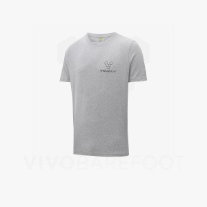 Vivobarefoot Rapanui Naturally Coloured T-shirt T-shirts Heren Grijs | NL161HT