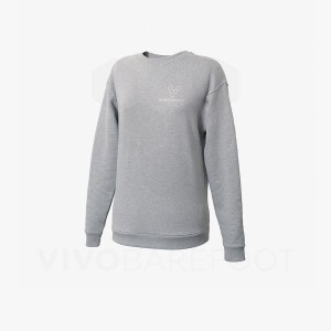 Vivobarefoot Rapanui Sport Sweatshirt Dames Grijs | NL350AS