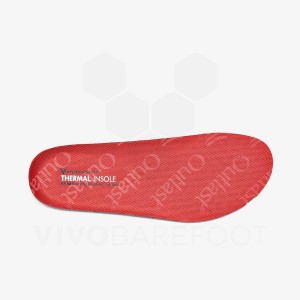 Vivobarefoot Thermal Inlegzolen Dames Rood | NL334QC