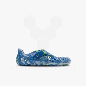 Vivobarefoot Ultra Bloom Sandalen Kinderen Blauw Lichtturquoise | NL436SZ